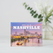 Nashville Wedding Save the Date Postcard Einladung Postkarte (Stehend Vorderseite)