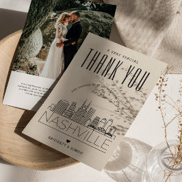 Nashville Wedding | Vielen Dank + Foto-Karte Karte