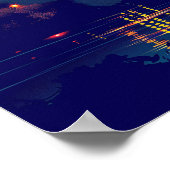 Nashville's Shelby Street Bridge Poster (Ecke)