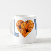 Nasketball-Liebe Kaffeetasse (Vorderseite Links)
