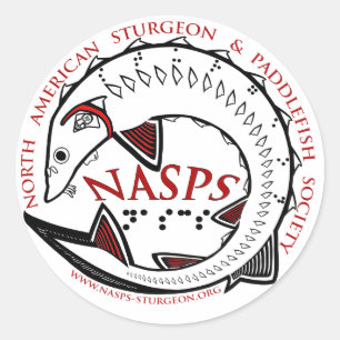 NASPS-Logo-Aufkleber Runder Aufkleber