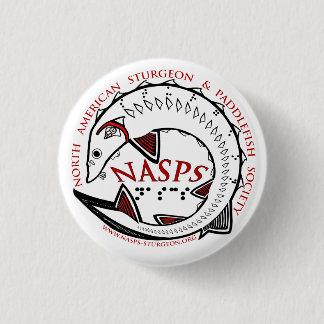 NASPS Logo Knopf-Weiß Button