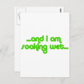 Nass grün postkarte (Vorne/Hinten)