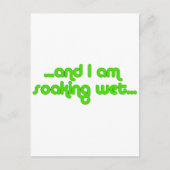 Nass grün postkarte (Vorderseite)