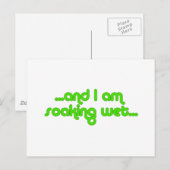 Nass grün postkarte (Vorne/Hinten)