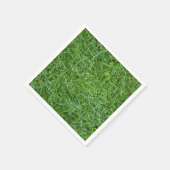 nass grünes Gras Serviette (Ecke)