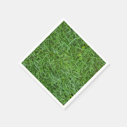 nass grünes Gras Serviette (Ecke)