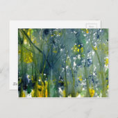 Nass in Wasserfarbe Postkarte (Vorne/Hinten)