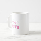 Nass ist Liebe Kaffeetasse (Vorderseite Links)