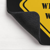 nass, schwindlig mousepad (Ecke)