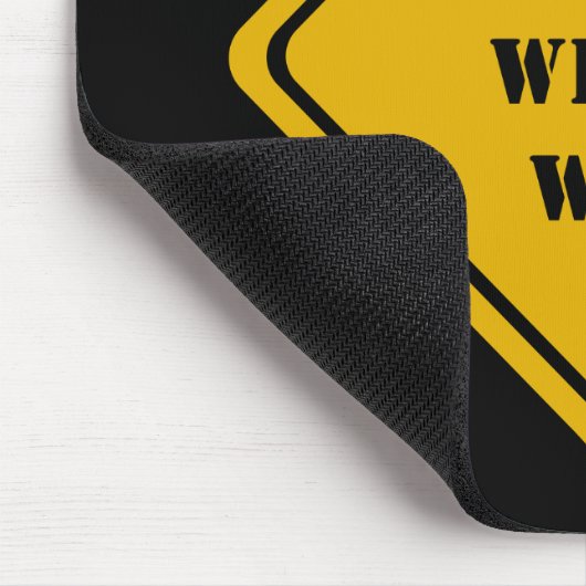 nass, schwindlig mousepad (Ecke)