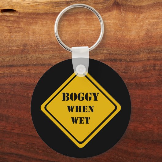 nass, schwindlig schlüsselanhänger (Vorderseite)