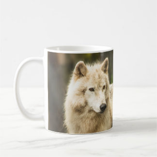 Nassarktischer Wolf im Frühjahr-Foto Kaffeetasse