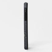 Nassasphaltsmuster Bitumenpech schwarzer Bauch Case-Mate iPhone Hülle (Hinten/Links)