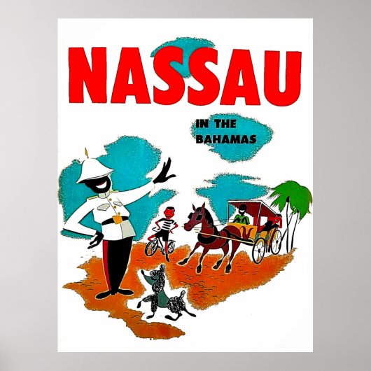 Nassau auf den Bahamas, Jahrgangsreise Poster (Vorne)