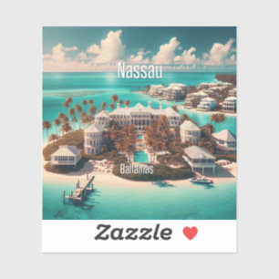 Nassau Bahamas 3 Inch Vinyl Sticker
