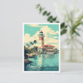 Nassau Bahamas Art Vintage Reise Postkarte (Stehend Vorderseite)