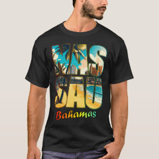 Nassau Bahamas Beach Paradise Sunny Palm T - Shirt