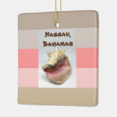 Nassau, Bahamas-Conch-Muschel Keramikornament (Links)