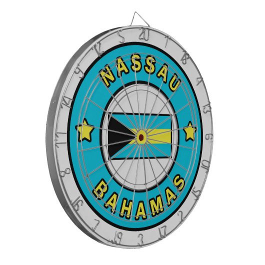 Nassau Bahamas Dartscheibe (Vorderseite Links)
