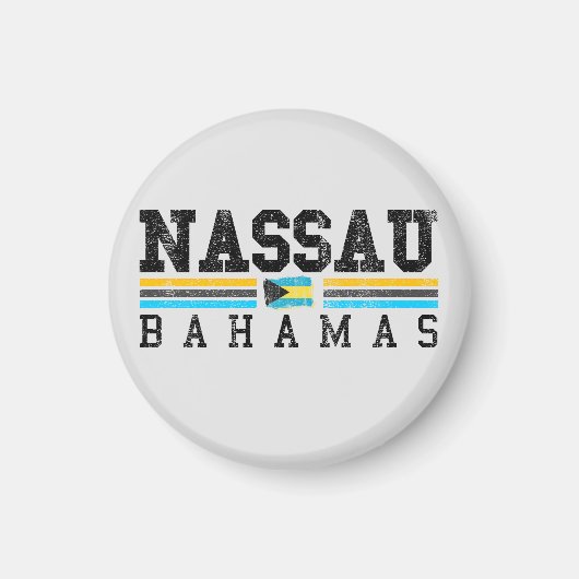 Nassau Bahamas Flag Magnet Urlaub Kreuzfahrt 242 (Vorne)