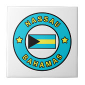 Nassau Bahamas Fliese (Vorderseite)