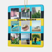 Nassau, Bahamas FotoCollage Keramikornament (Links)