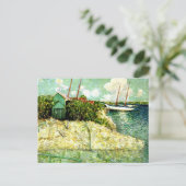 Nassau, Bahamas, Gemälde von J. Alden Weir Postkarte (Stehend Vorderseite)