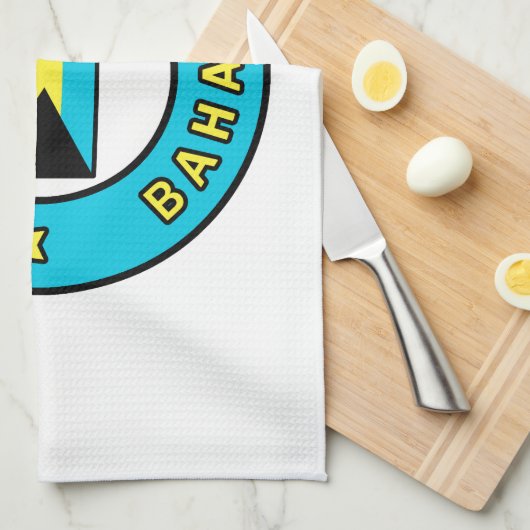 Nassau Bahamas Geschirrtuch (Viertel Falte)