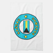 Nassau Bahamas Geschirrtuch (Vertikal)