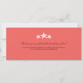 Nassau Bahamas Hochzeit Boarding Pass Einladung (Rückseite)