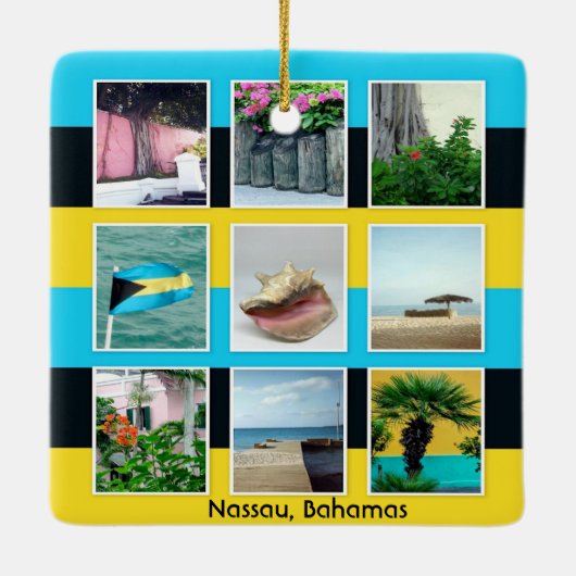 Nassau, Bahamas Keramikornament (Rückseite)