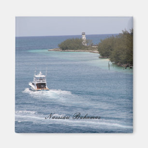 Nassau Bahamas, Magnet, Fotografie, Leuchtturm Magnet