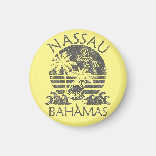 Nassau Bahamas Magnet Urlaub Rückweg Strand (Vorne)