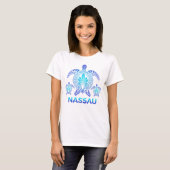 Nassau Bahamas Ocean Blue Sea Turtle Souvenirs T-Shirt (Vorne ganz)