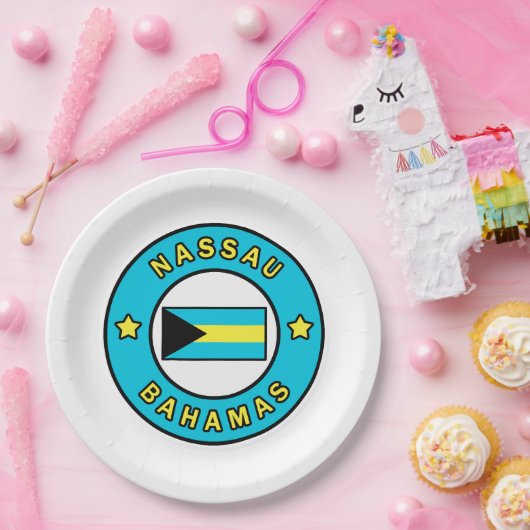 Nassau Bahamas Pappteller (Party)