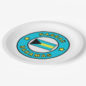 Nassau Bahamas Pappteller (Schrägansicht)