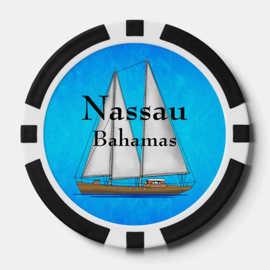 Nassau Bahamas Pokerchips (Vorderseite)