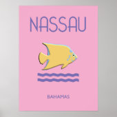 Nassau Bahamas Poster Wall Art Fisch (Vorne)
