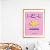 Nassau Bahamas Poster Wall Art Fisch