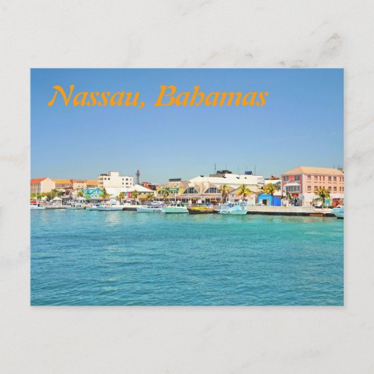Nassau, Bahamas Postkarte (Vorderseite)