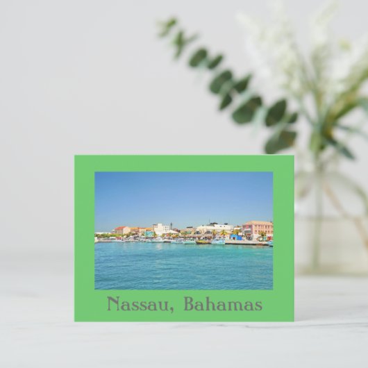 Nassau, Bahamas Postkarte (Stehend Vorderseite)