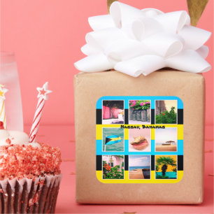 Nassau, Bahamas Quadratischer Aufkleber