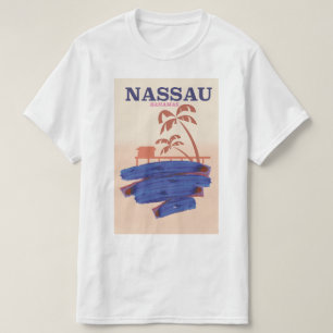 Nassau Bahamas Reise Strandposter T-Shirt