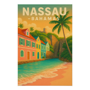 Nassau, Bahamas – Reise vintage 2026 Poster