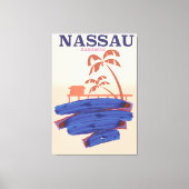 Nassau Bahamas Reisebeachposter Leinwanddruck (Vorderseite)