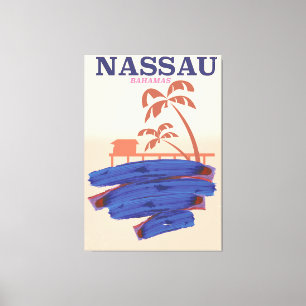 Nassau Bahamas Reisebeachposter Leinwanddruck