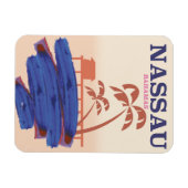 Nassau Bahamas Reisebeachposter Magnet (Horizontal)