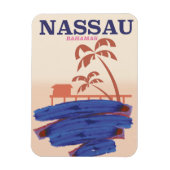Nassau Bahamas Reisebeachposter Magnet (Vertikal)