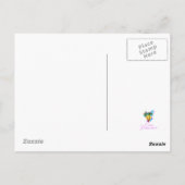 Nassau Bahamas Reisebeachposter Postkarte (Rückseite)